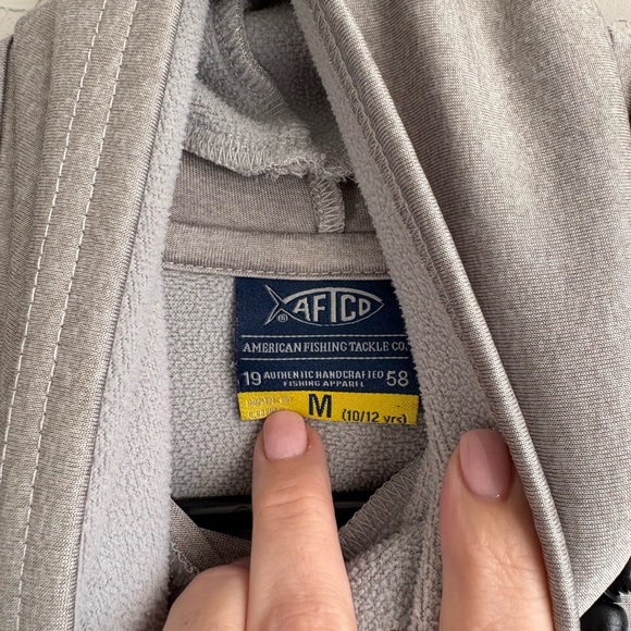 AFTCO Light Gray Pullover Hoodie - Picture 6 of 7